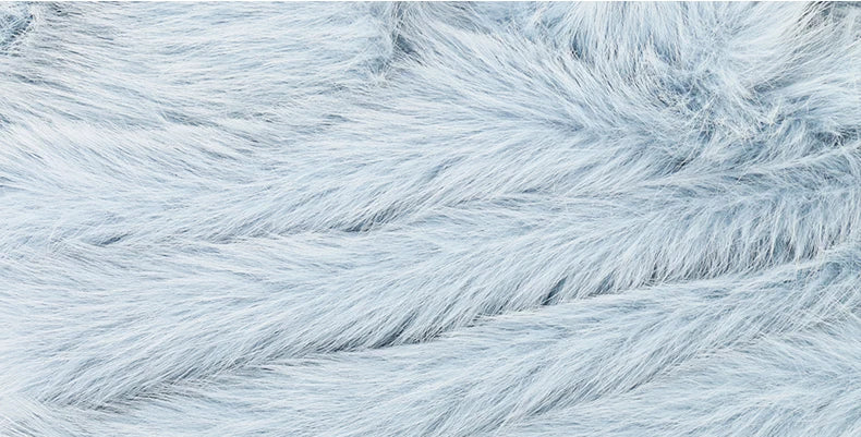 Faux Fur Oversized Collar Coat - Festigal