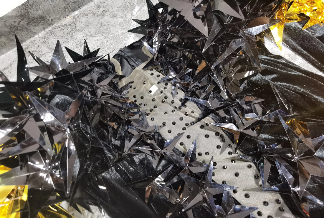 Heavily Embellished Star Bodysuit