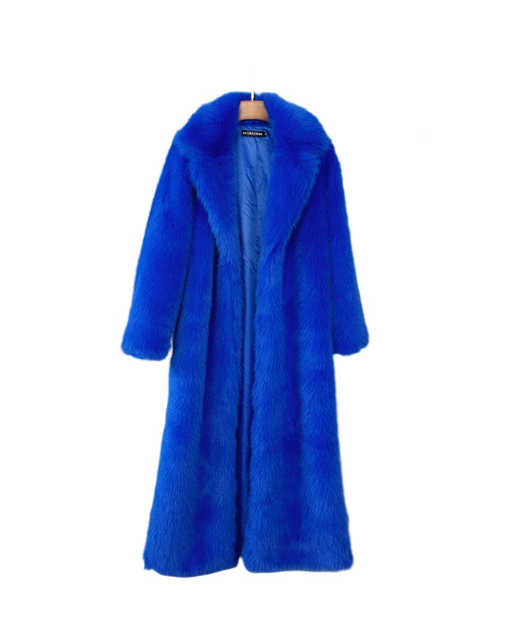 Faux Fur Long Coat - Festigal