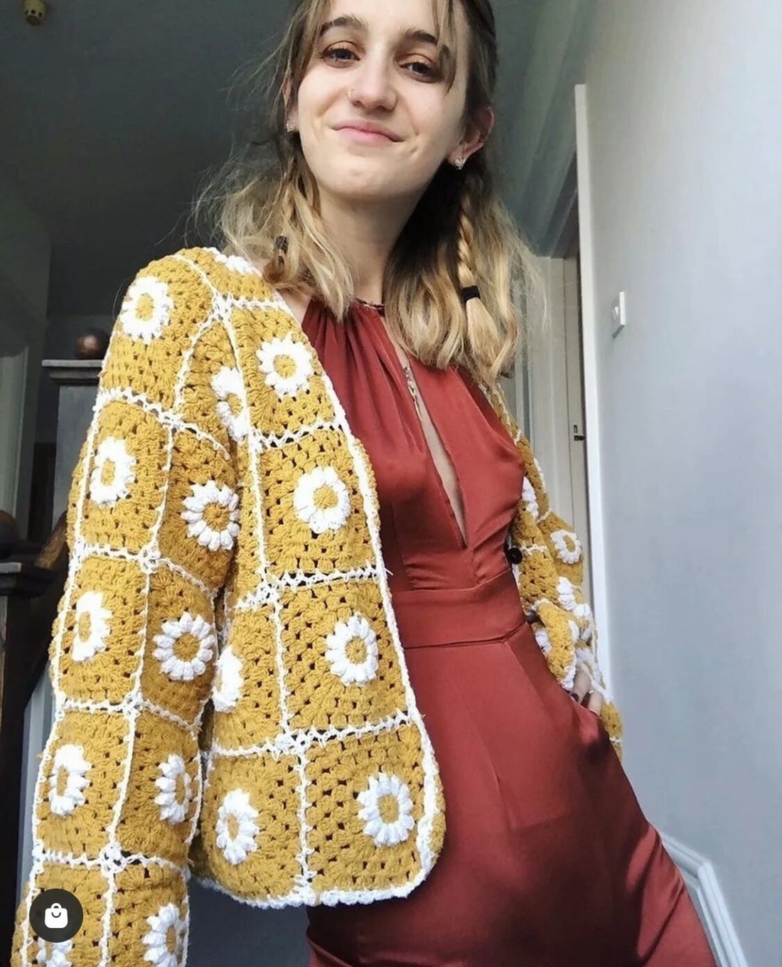 Sunburst Boho Coloured Hand Crochet Cardigan - Festigal