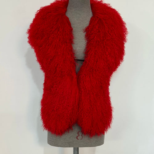 Mongolian Fur Halter Neck Top