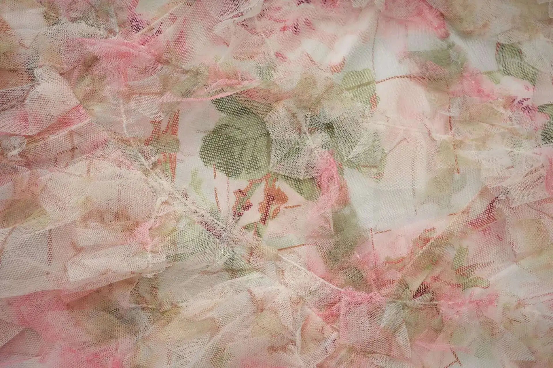 Floral Ruffled Embroidered Maxi Dress