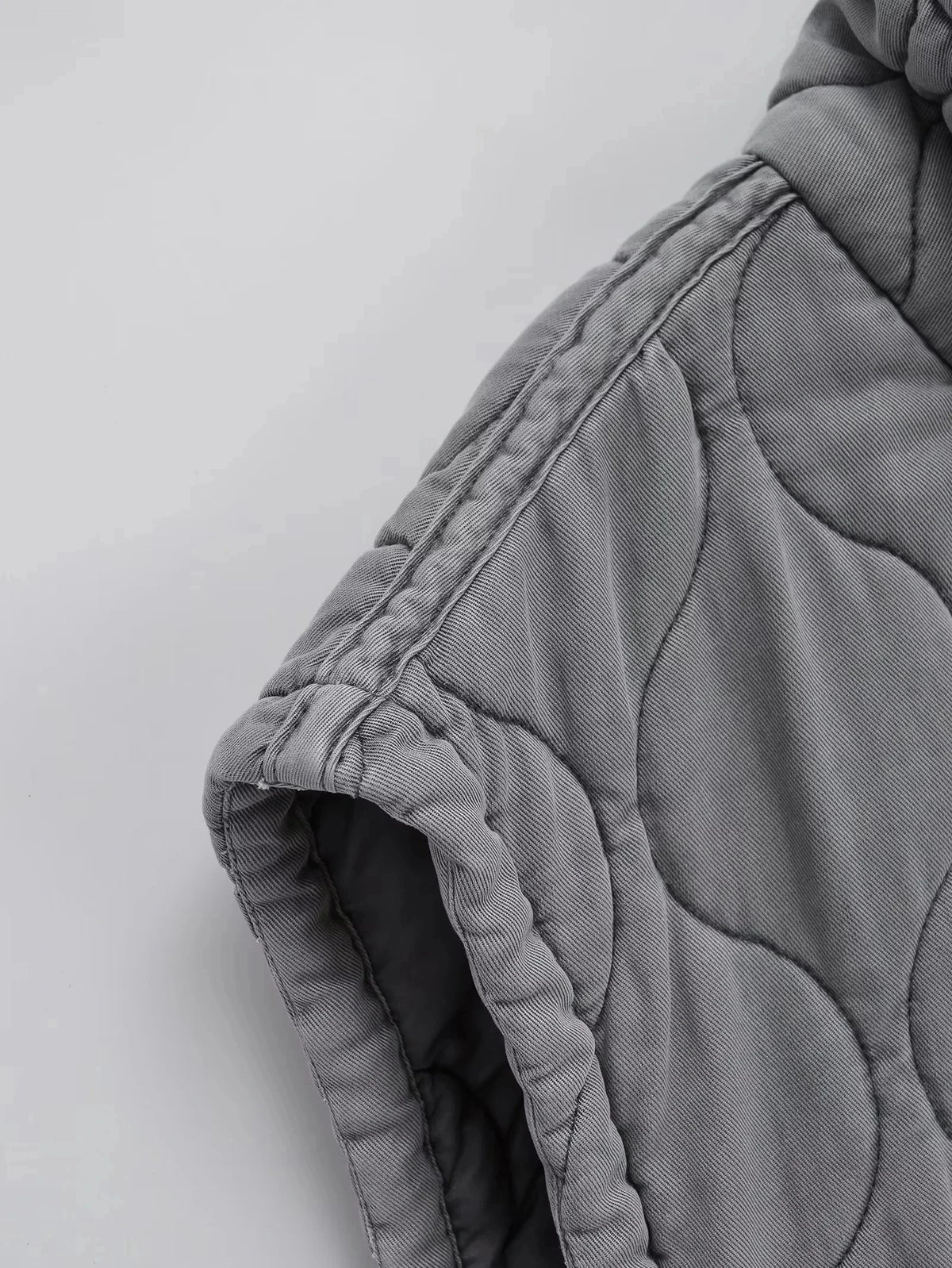 Grey Quilted Gilet