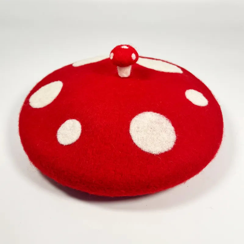 Wool Mushroom Beret - Festigal