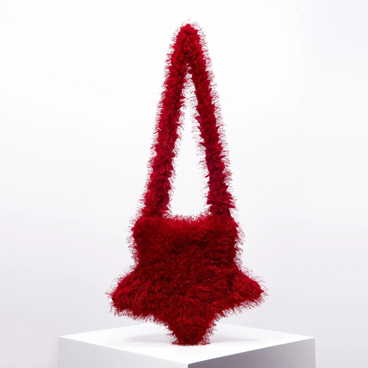 Faux Fur Star Crossbody Bag - Festigal