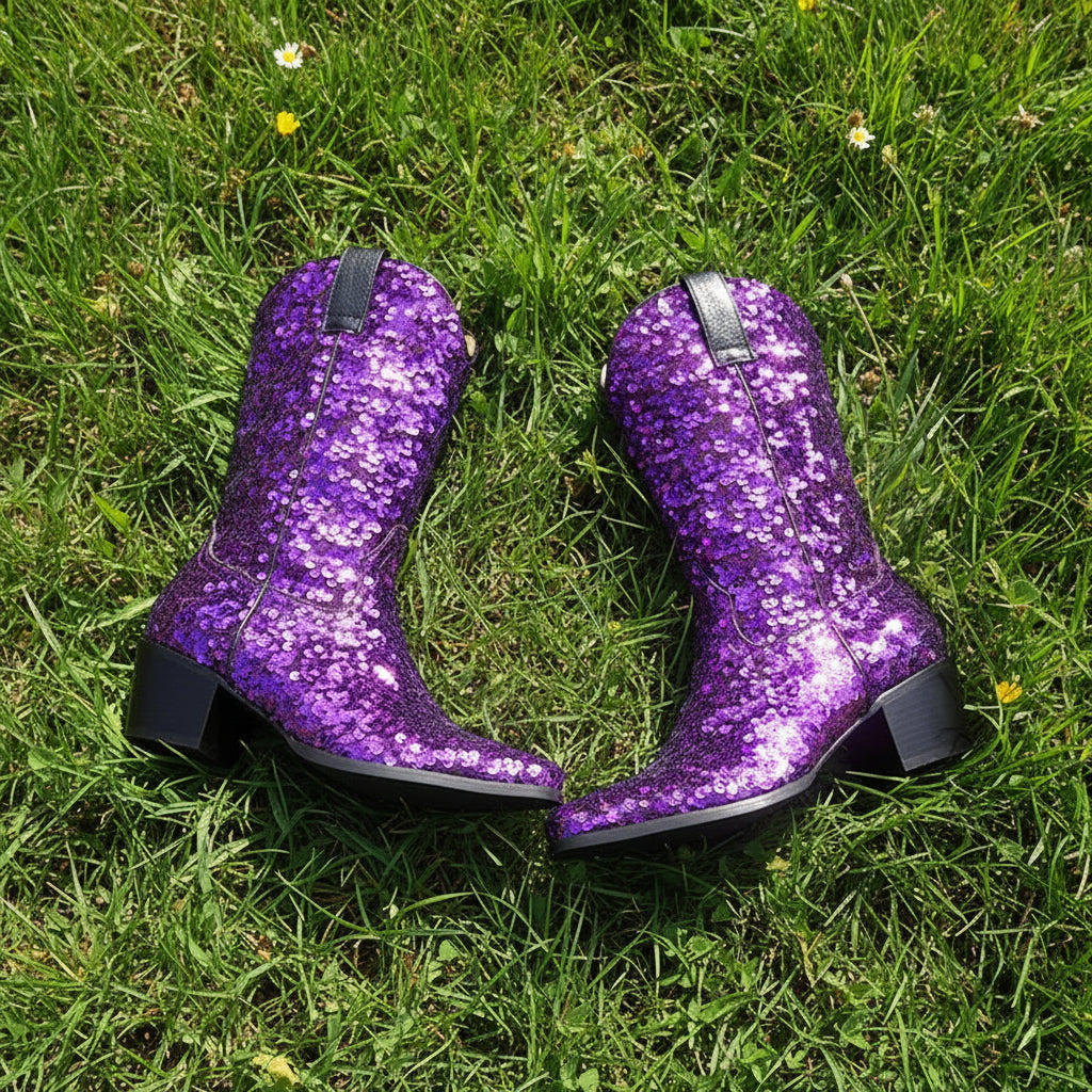 Sequin Cowgirl Boots