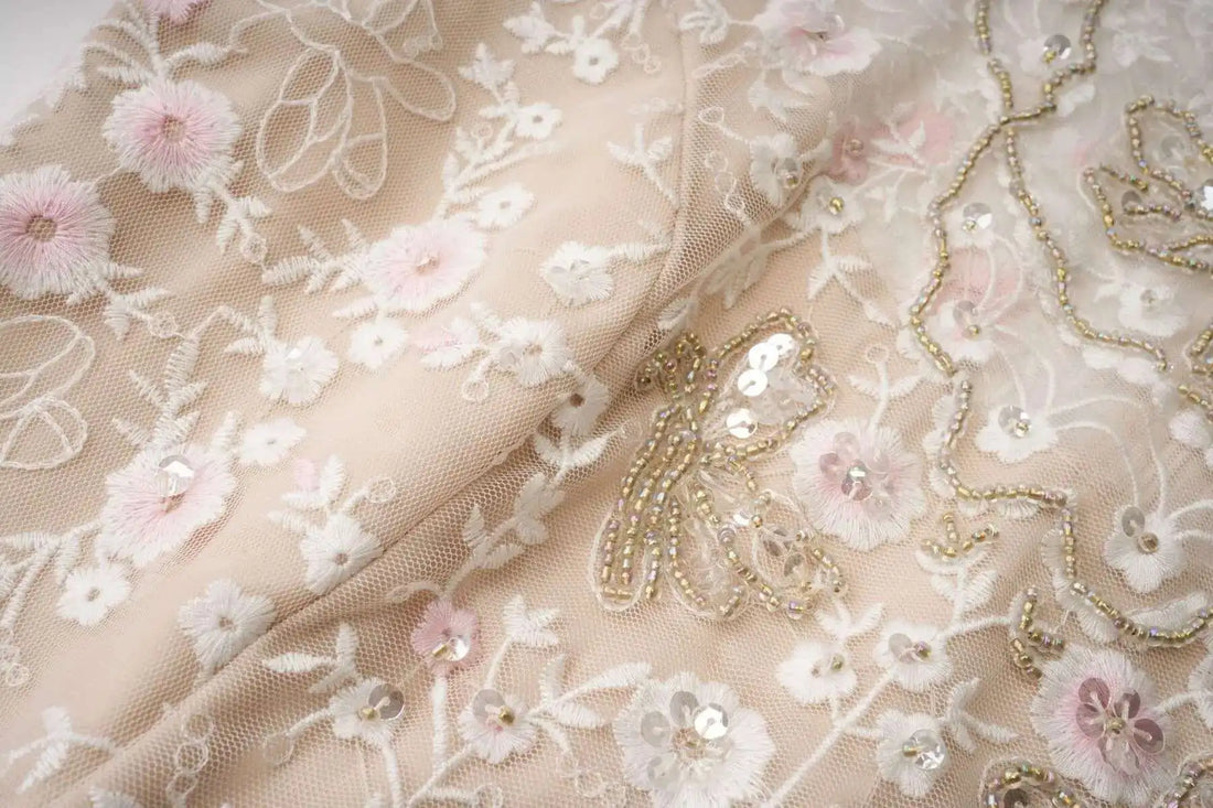 Floral Ruffled Embroidered Maxi Dress