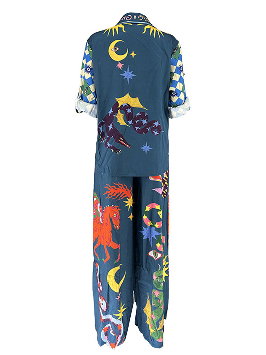 Ethereal Print Two-Piece Set - Festigal