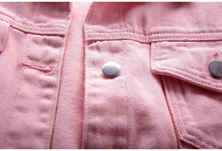Pastel Coloured Denim Jackets - Festigal