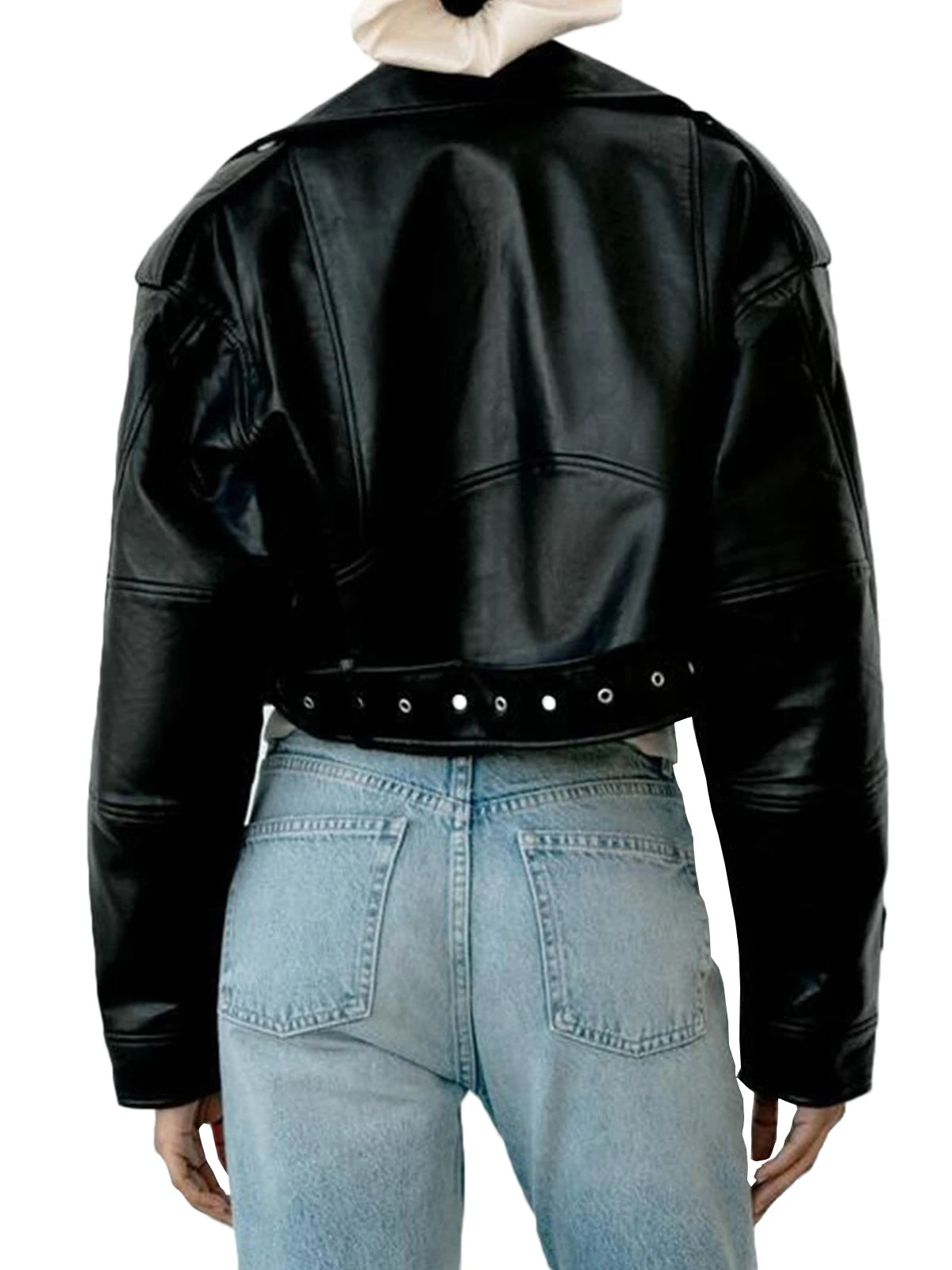 Faux Leather Biker Jacket - Festigal