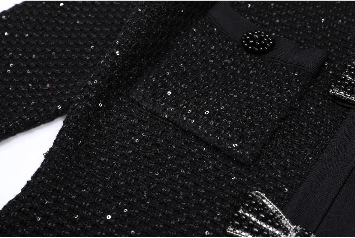 Long Sleeved Bow A-Line Dress