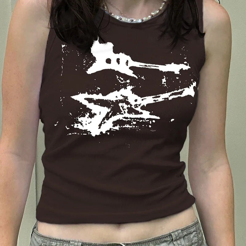 Guitar Print Tank Top