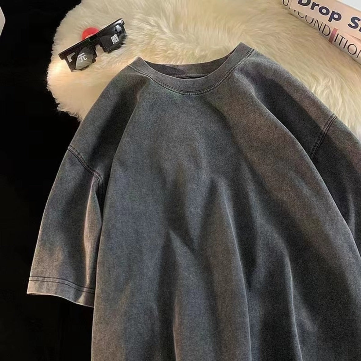 Oversized Acid Washed T Shirt - Festigal