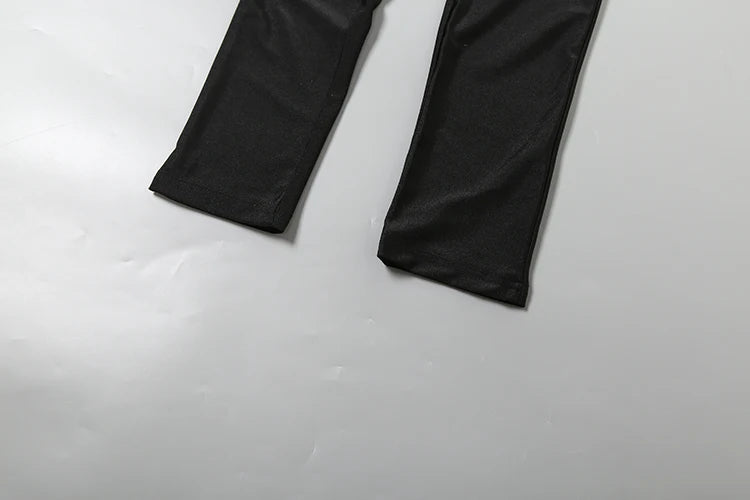 Fur Cut Out Wet Look Bodysuit