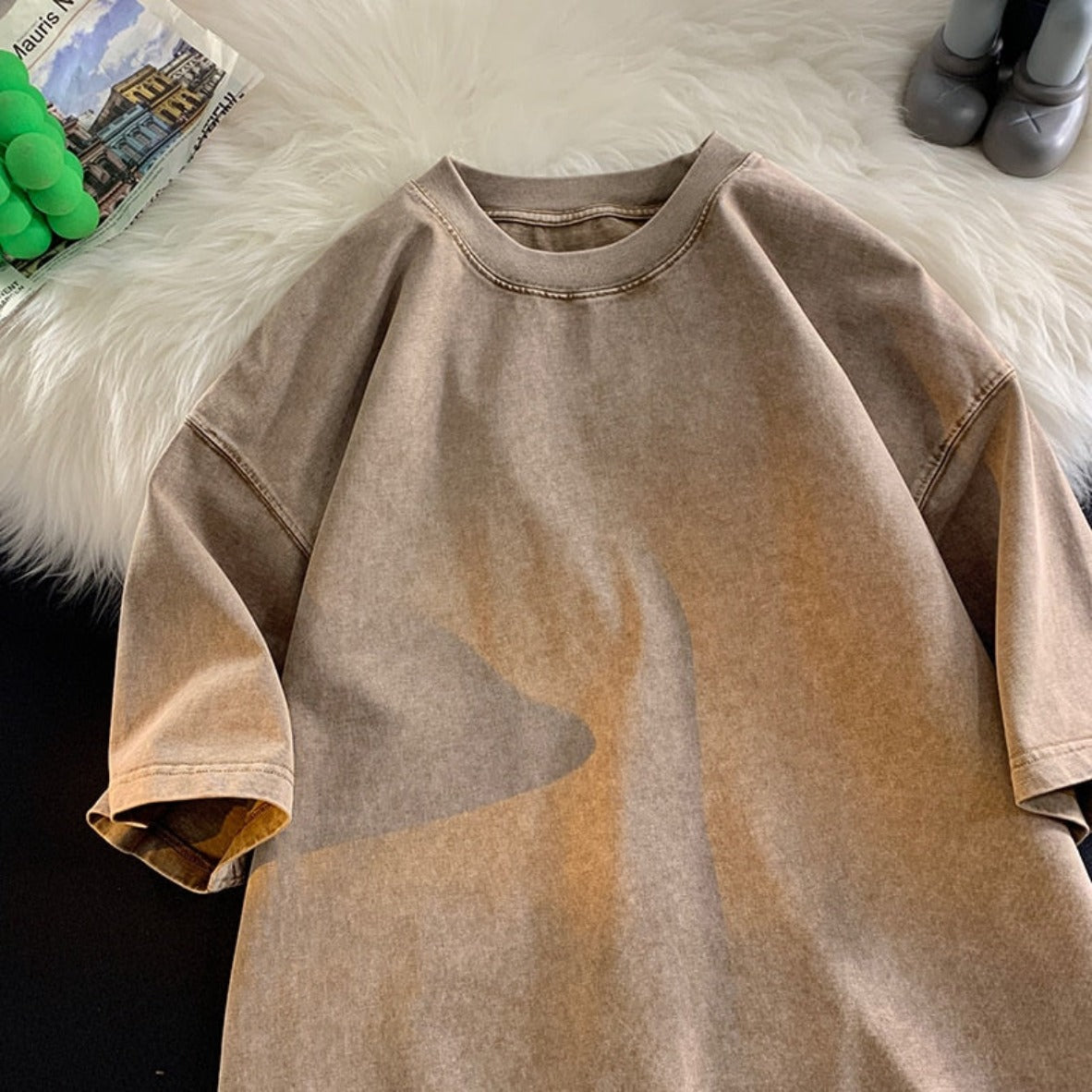 Oversized Acid Washed T Shirt - Festigal