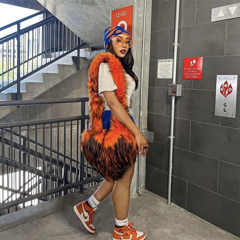 Faux Fox Heart Crossbody Bag - Festigal