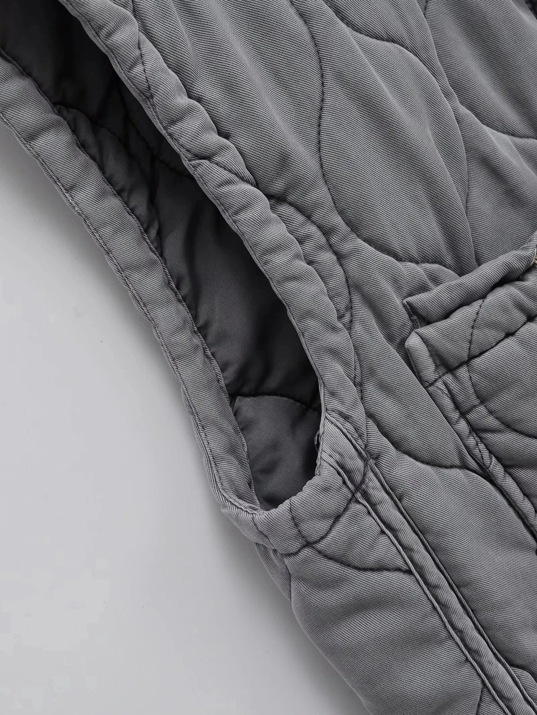 Grey Quilted Gilet - Festigal