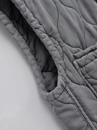 Grey Quilted Gilet