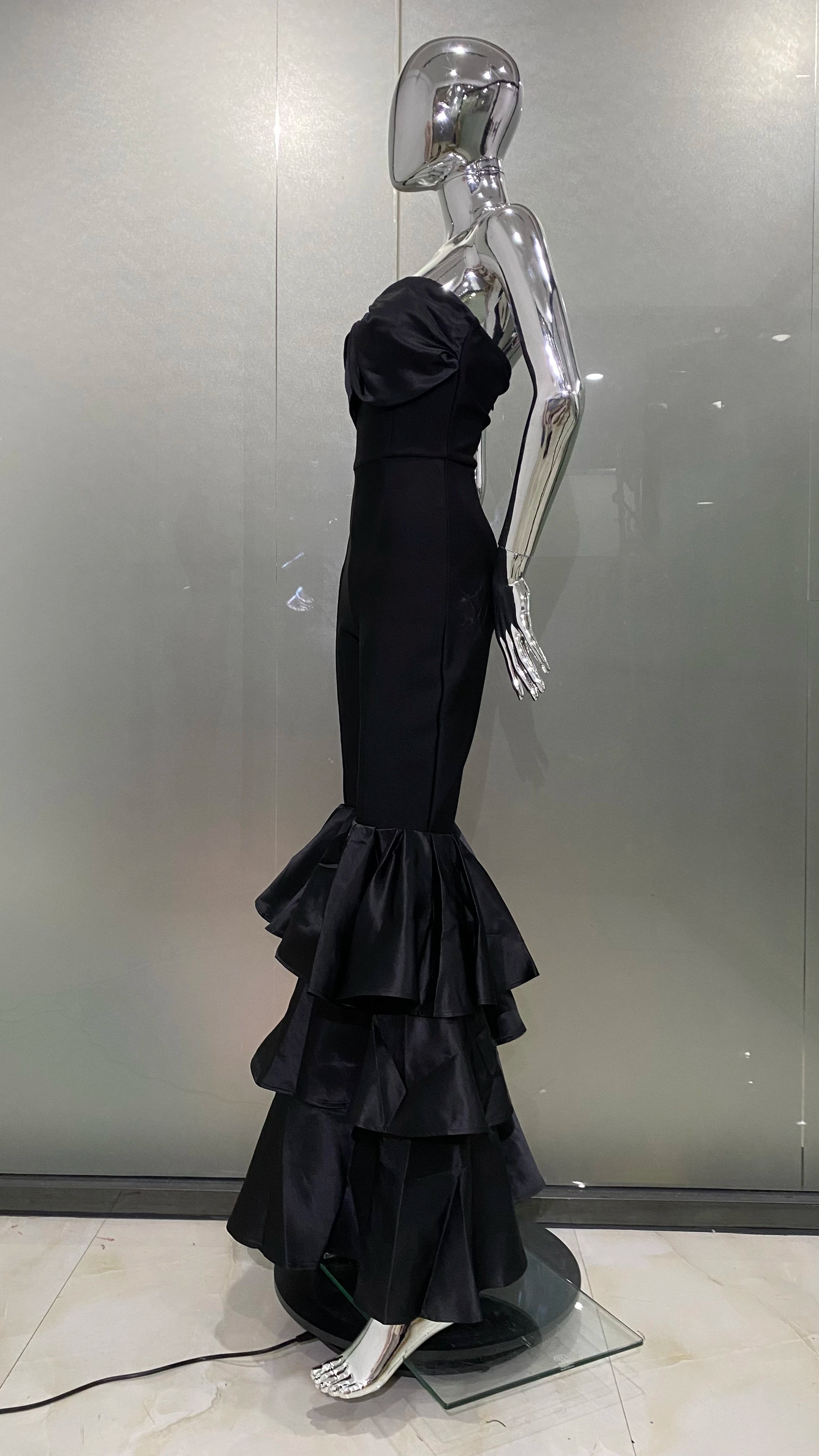 Strapless Ruffle Leg Jumpsuit - Festigal