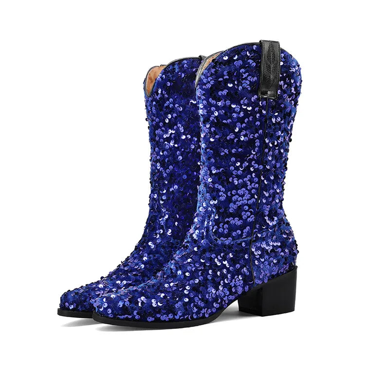 Sequin Cowgirl Boots