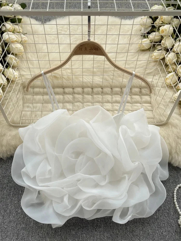 3D Rose Crop Top - Festigal