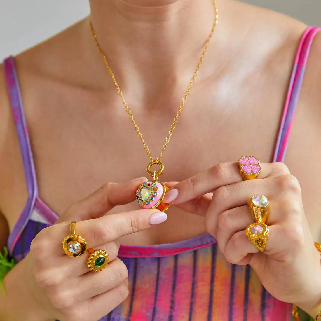 Rainbow Gem Locket - Festigal