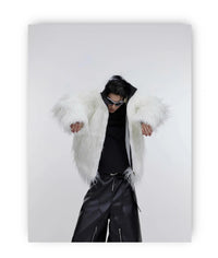 Men's Shaggy Faux Fur Jacket