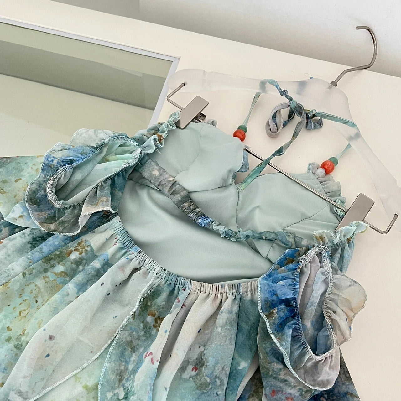 Beach Ruffle Maxi Dress