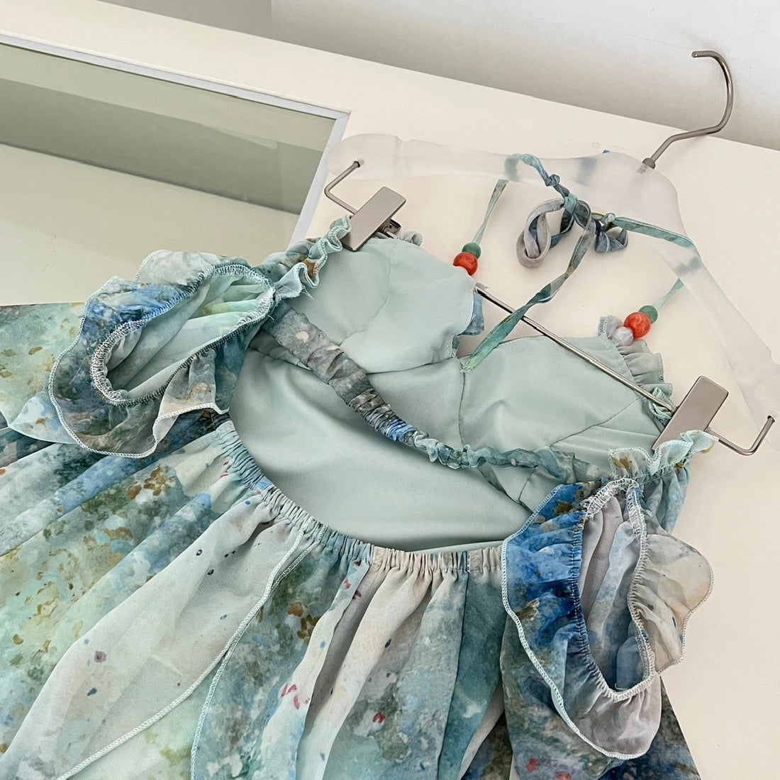 Beach Ruffle Maxi Dress