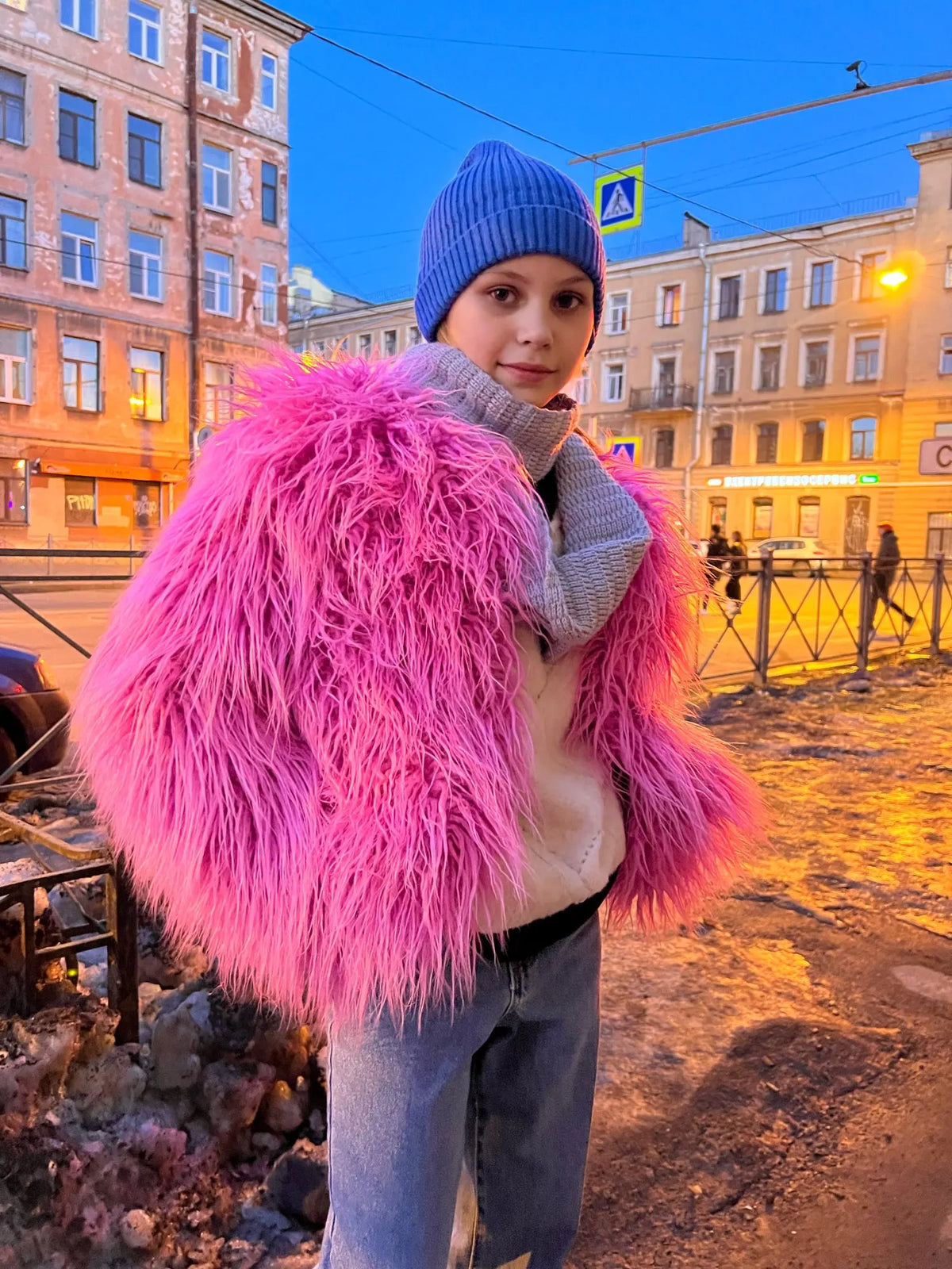 Shaggy Faux Fur Jacket Coat Festigal