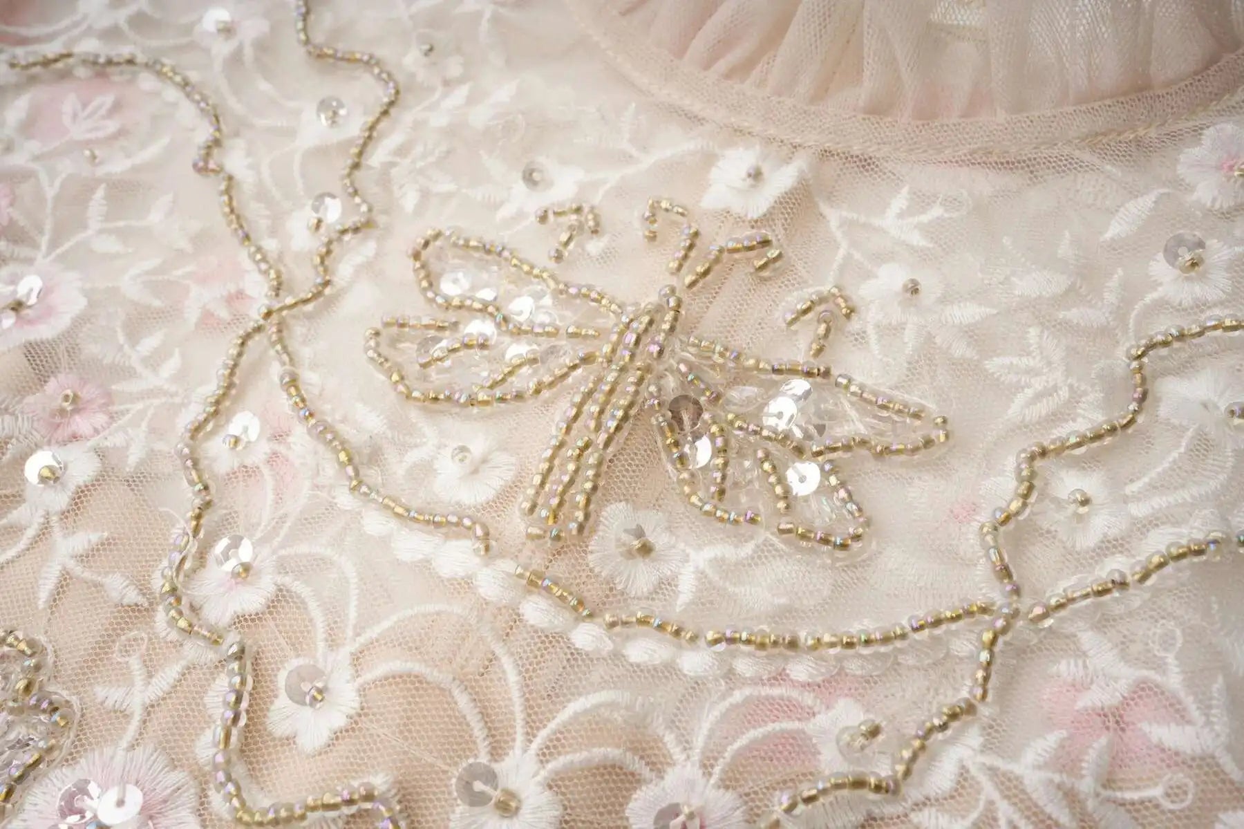 Floral Ruffled Embroidered Maxi Dress