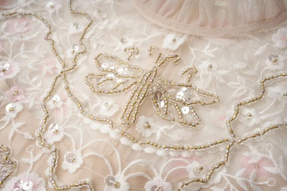 Floral Ruffled Embroidered Maxi Dress