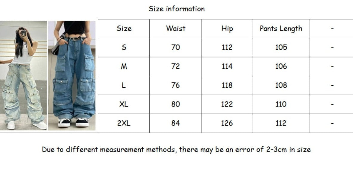 Heavy Duty Multi-Pocket Over Washed Cargo Pants - Festigal