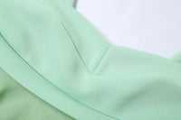 Mint Cut Out Ruffle Dress