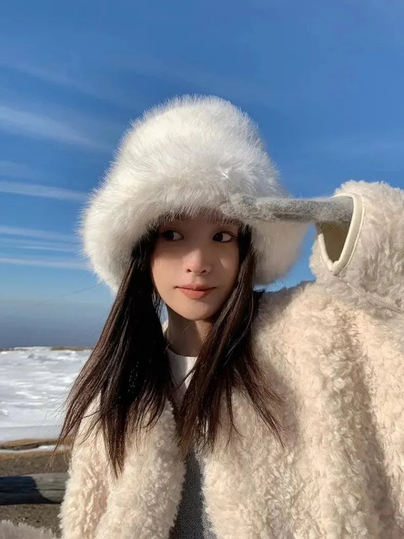 Faux Fur Bucket Hats - Festigal