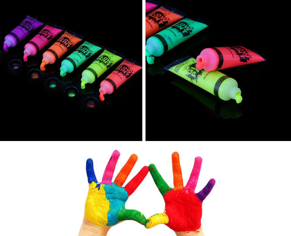 6 to 24 pieces UV Flourescent Face & Body Make Up - Festigal
