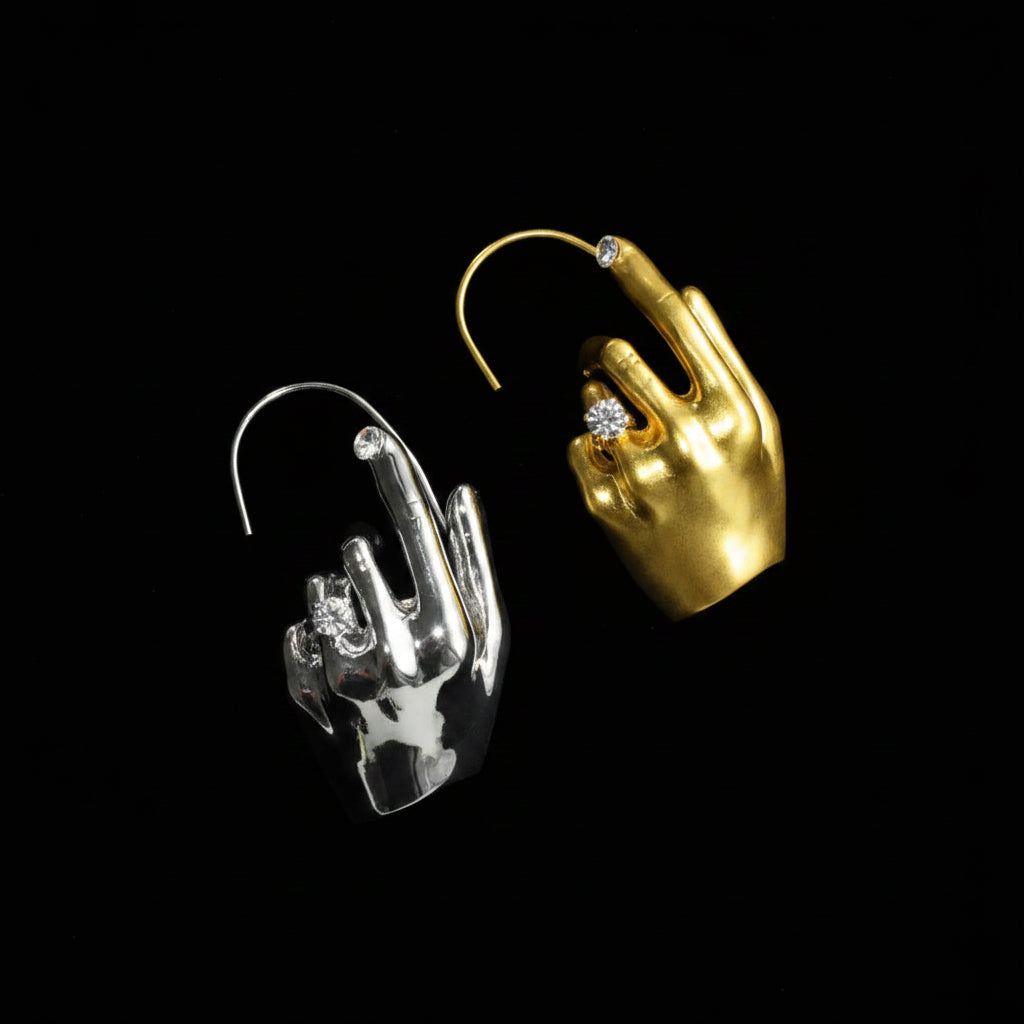 Metal Hand Ear Cuff