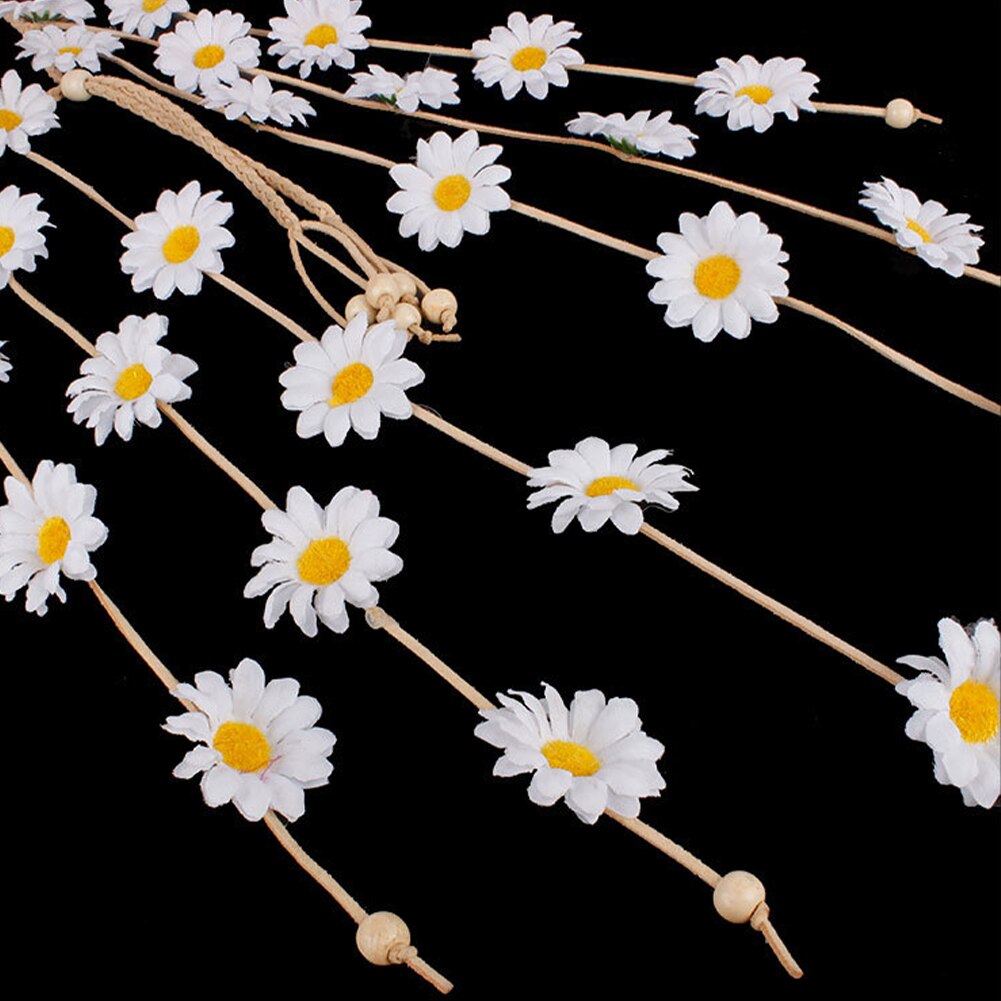 Daisy Flower Garland Festival Crown Tiara - Festigal