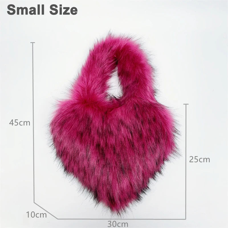 Faux Fox Heart Crossbody Bag - Festigal