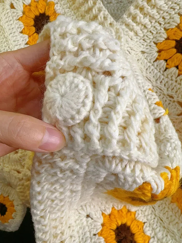 Crochet Sunflower Cardigan - Festigal