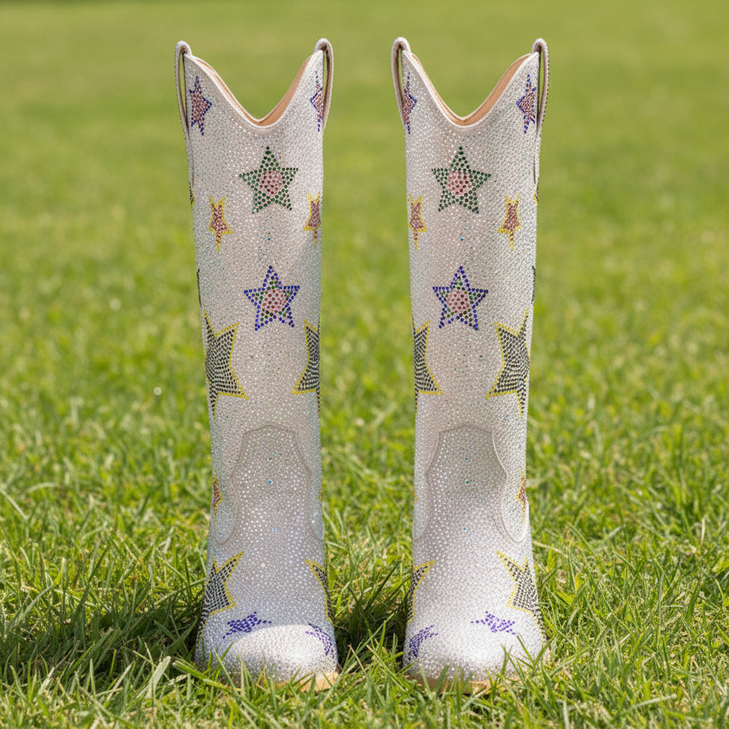 Rhinestone Star Cowboy Boots