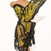 3D Butterfly Wing Asymmetrical Dress