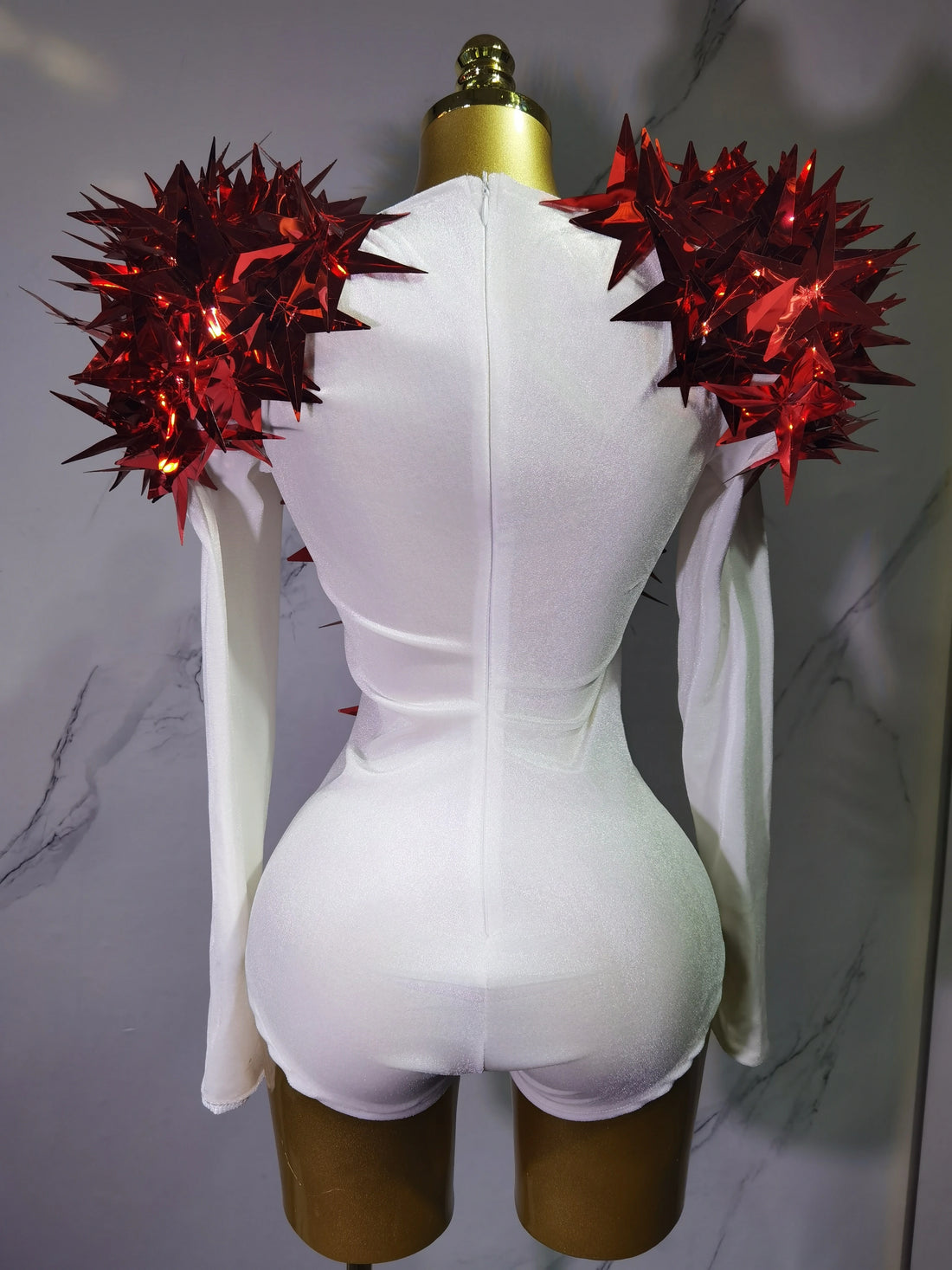 Heavily Embellished Star Bodysuit