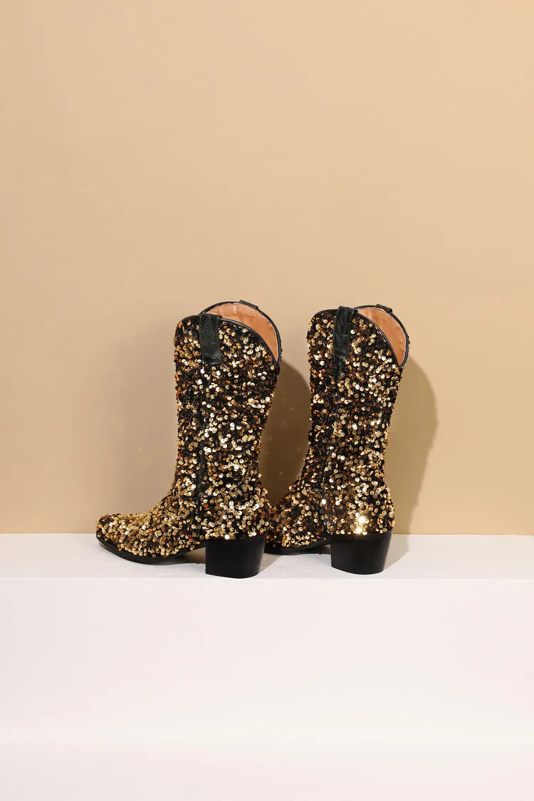 Sequin Cowgirl Boots