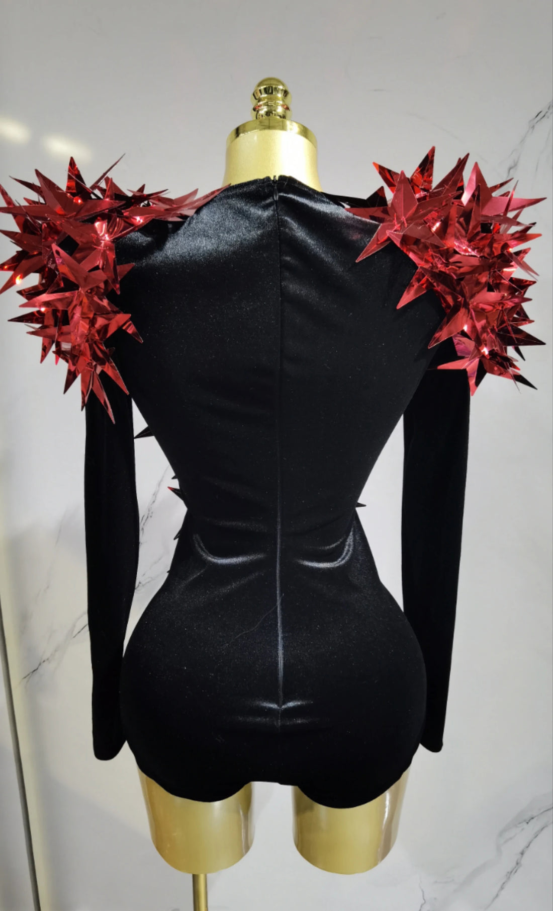 Heavily Embellished Star Bodysuit