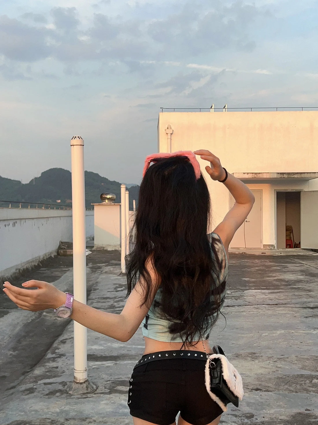 Faux Fur Gothic Crossbody Bag - Festigal