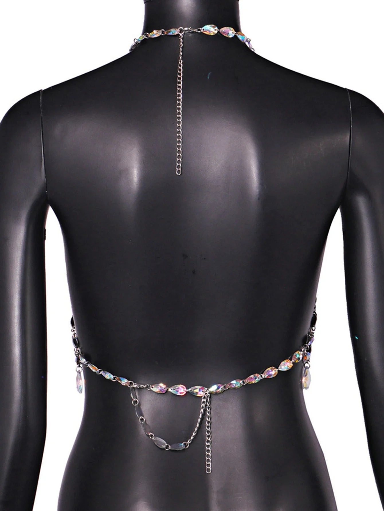 Hollow Out Rhinestone Top - Festigal