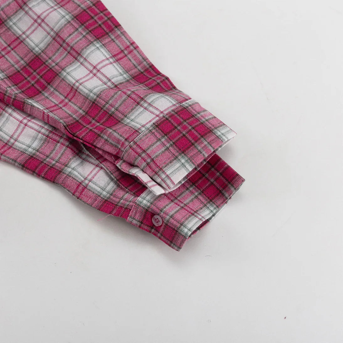 Pink & White Plaid Shirt - Festigal