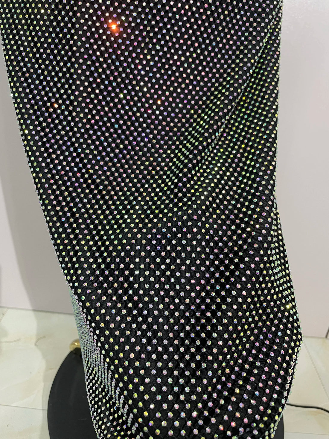 Asymmetrical Glitter Top & Maxi Skirt Set - Festigal