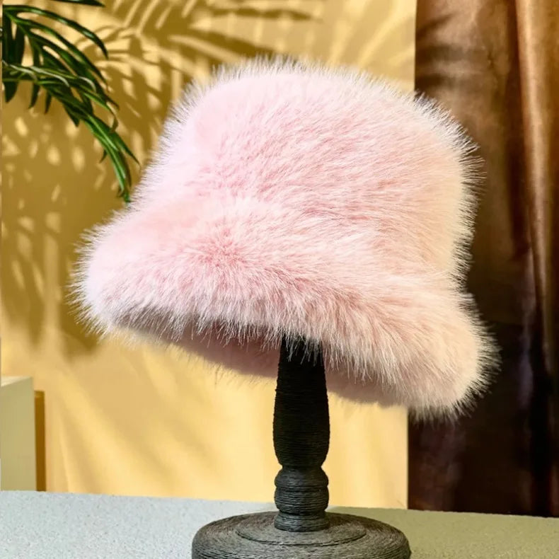 Faux Fur Bucket Hats - Festigal